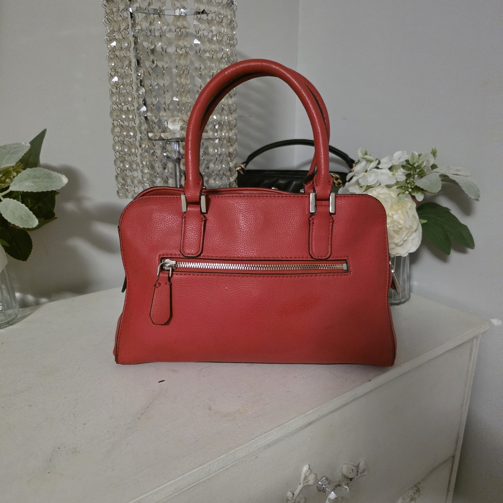 GUESS Red Leather Handbag - Picture 5 of 6